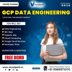 Master Google Cloud skills with Visualpath’s GCP Data Engineer Certification program, taught by experienced professionals. We offer training to students worldwide, including the USA, UK, Canada, Dubai, and Australia. Call +91-9989971070 to book a Free Demo. WhatsApp: https://www.whatsapp.com/catalog/919989971070/ Blog Visit: https://visualpathblogs.com/ Visit: https://www.visualpath.in/online-gcp-data-engineer-training-in-hyderabad.html 