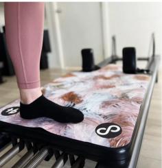 Use our Reformer Mats to level up your Reformer Workout by providing not only a super stylish and hygienic surface to workout on but also a super grippy surface too. Our mats have been designed to improve grip with heat and moisture- goodbye sweaty slippery hands! For you Pilates goers participating in higher intensity Pilates.. you'll love this one!