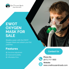 Enhance Your Workouts with the One Thousand Roads Oxygen Mask for EWOT

The One Thousand Roads EWOT Oxygen Mask is designed to help you breathe better and boost your performance. Perfect for Exercise With Oxygen Therapy (EWOT), this mask ensures a steady flow of oxygen, improving energy, recovery, and overall health. Made for comfort and durability, it’s easy to use during workouts or recovery sessions. Achieve your fitness goals and feel your best with the One Thousand Roads EWOT Oxygen Mask.