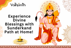 Experience Divine Blessings with Sunderkand Path at Home! 

With Vaikunth, you can bring the divine power of Sunderkand Path into your home. This powerful prayer, dedicated to Lord Hanuman, offers protection, strength, and peace to all who listen. Performing the Sunderkand Path at home creates an atmosphere of positivity and spiritual growth, filling your home with blessings and tranquility. Book a skilled pandit through Vaikunth to ensure the ritual is performed perfectly.

Visit us- https://vaikunth.co/pujalist/sunderkand-path