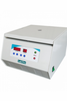 Labtro Blood Bank Centrifuge features a microprocessor controller, touch panel operation, and automatic data saving. It includes an electronic door lock, stainless steel cavity, brushless DC motor, and RCF auto-calculation for precise and continuous use. 
