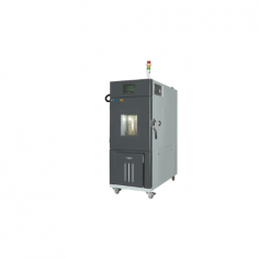 Testoz Temperature and Humidity Test Chamber ranges from -20℃ to 150℃, with 98% RH and an 80L capacity. Features include R448A refrigerant, forced convection, anti-frosting, a 7-inch LCD touchscreen, microprocessor control, and compliance with industry standards for diverse testing applications.