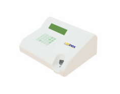 Labdex Urine Analyzer performs 120 tests per hour using reflectometry for accurate results. It features a wavelength range of 525 to 660 nanometers, an LCD display, a built-in thermal printer, automatic calibration, and leakage prevention, and it stores up to 2000 patient records. Compact and lightweight.