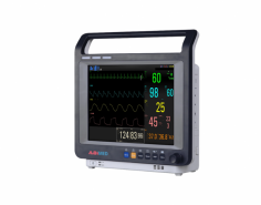 Abimed Patient Monitor features a 12" TFT LCD and tracks essential vitals, including ECG, NIBP, Temp, EtCO₂, SpO₂, and RESP. With a touchscreen interface, alarm review, and reusable sensors, it ensures efficient data management and reliable monitoring for critical care needs, enhancing patient safety.