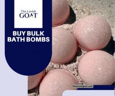 Experience luxury with The Lavish Goat's Bulk Bath Bombs! Perfect for elevating your self-care routine, our premium collection offers a celestial escape. For wholesale inquiries, call 713-524-0412 or visit us at https://thelavishgoat.com/collections/bulk-wholesale. Upgrade your bath time today!