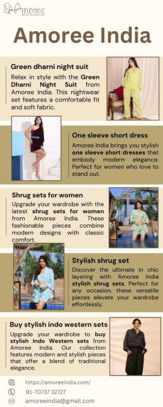 Amoree India brings you stylish one sleeve short dresses that embody modern elegance. Perfect for women who love to stand out, these versatile designs suit any occasion. Made with high-quality materials, they ensure comfort while keeping you fashion-forward. Explore the latest trends and find your perfect fit today.
Visit for more :- https://amoreeindia.com/products/one-shoulder-dress