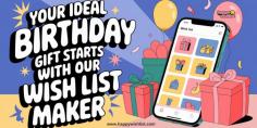 Make gift-giving effortless with our birthday wish list maker! Say goodbye to confusion and last-minute shopping by creating a personalized list that’s easy to share and fun to update. Start planning the perfect birthday today and ensure every gift is exactly what you want. Try it now and make your special day even better!
https://happywishlist.com/