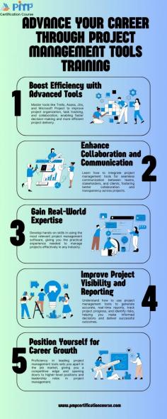 Elevate your career by mastering the tools that power successful project management. This training covers popular platforms such as Jira, Trello, Asana, and Microsoft Project, equipping you with the skills to optimize workflows, improve team collaboration, and streamline project tracking. Gain hands-on experience with real-world applications, enhance your ability to manage multiple projects simultaneously, and position yourself for leadership roles. Whether you're new to project management or seeking to refine your skills, this training opens up new opportunities for career advancement and project success.
 

For more details visit : https://www.pmpcertificationcourse.com/courses/project-management-tools-courses




