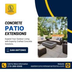 Winter gatherings require ample and sturdy outdoor spaces, and a patio extension offers just that. Easter Concrete Contracting constructs seamless concrete patio extensions in San Antonio that blend style and strength for year-round use. Contact us to expand your outdoor living area!