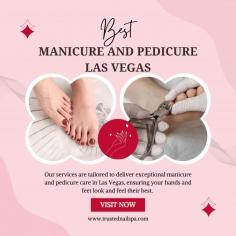 Experience premium nail care in Las Vegas with our tailored manicure and pedicure services. From expert grooming to luxurious treatments, we ensure your hands and feet look flawless while you unwind in a serene setting. Treat yourself to the care you deserve!