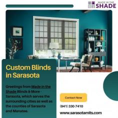 Greetings from Made in the Shade Blinds & More - Sarasota, which serves the surrounding cities as well as the counties of Sarasota and Manatee. Our goal is to give you the greatest window covering experience for your home and place of business.
Visit on site: https://sarasotamits.com/