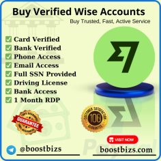 Buy Verified Transferwise Accounts
https://boostbizs.com/product/buy-verified-transferwise-accounts/
E-mail : admin@boostbizs.com
WhatsApp : +8801729927531
Telegram : @boostbizs
Skype : Boost Bizs
#TransferWise #VerifiedAccount #WiseAccount #SecurePayments #BoostBizs #InternationalTransfers #FinancialSecurity #MoneyTransfer #WiseVerification #SafeTransactions