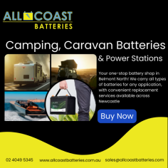 Camping, Caravan Batteries & Power Stations