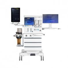 Medical Deals Anaesthesia System offers a 15” TFT LCD touchscreen for seamless control, a built-in electronic flowmeter, and automatic compliance compensation. With self-testing, patient-centred ventilation, fresh oxygen/air delivery, and battery backup, it ensures precise and reliable performance.