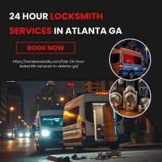 24-hour locksmith services in Atlanta, GA. Fast and reliable, we're here to help you with all your lockout needs