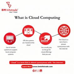 Cloud computing is the use of remote systems to support local computer systems in data storage, management, communication, and other tasks. These off-site systems are hosted in the cloud (or the internet) in place of your personal computer or other local storage. They can embody everything from email servers to software program applications, information storage, or even increase your computer’s processing power. 