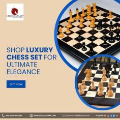 Indulge in the sophistication of our Luxury Chess Set, designed to enhance your gaming experience with exquisite craftsmanship and timeless style. Perfect for both display and play, this set combines artistry with the classic strategy of chess.

Shop Now: https://www.chessbazaar.com/chess-sets/luxury-chess-sets.html