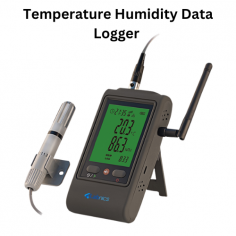 Labnics Temperature and Humidity Data Logger is a handheld device for monitoring temperature and humidity, with an accuracy of plus or minus 0.3 degrees Celsius and plus or minus 3 percent relative humidity. It has a capacity of 65,000 units, a sample rate from 1 second to 24 hour.
