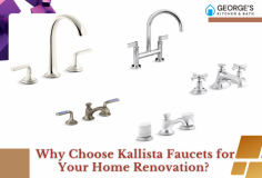 Why Choose Kallista Faucets for Your Home Renovation

Why choose Kallista faucets for your home renovation? Kallista faucets offer a perfect blend of luxury, durability, and design. Crafted from high-quality materials, they provide smooth operation and elegant finishes that suit any bathroom or kitchen style. Available at George’s Showroom, Kallista faucets ensure your renovation is both functional and stunning, adding timeless beauty and lasting quality to your space.

Visit us- https://www.georgesshowroom.com/Kallista-v1.htm