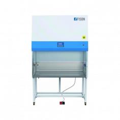 Class II Biosafety Cabinet FM-BSC-A201

Fison Class II Biosafety Cabinet Type A2 ensures safety with 70% ULPA filtered air recirculated and 30% exhausted. Features include a foot switch for window height adjustment, alarms for filter replacement and airflow issues, HEPA filtered laminar airflow, 30 W UV lamp for sterilization and remote control for convenience. Ideal for microbiological research.