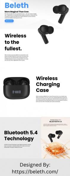 Now with more talk time, voice-activated Siri access — and a new wireless charging case — Beleth deliver an unparallel wireless headphone experience. Simply take them out and they’re ready to use with all your devices. 
Website: https://beleth.com/