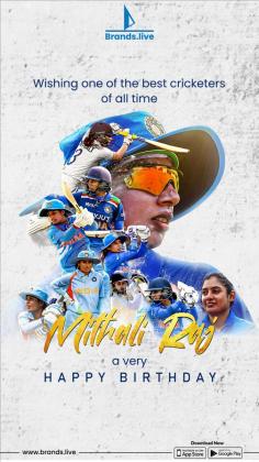 Download FREE Mithali Raj Birthday Poster from Brands.live Now!
 
Create a vibrant Mithali Raj birthday poster effortlessly with Brands.live - Poster Maker Web & App! Choose from ready-to-use templates and customize the perfect birthday post to honor this incredible cricket legend. Maximize your creativity and productivity with easy-to-use tools, and share your design instantly on social media.

Get started now and design your Mithali Raj birthday poster today!

#MithaliRaj #BirthdayPoster #CricketLegend #SocialMediaPost #BrandsLiveApp

https://brands.live/festivals/mithali-raj-birthday?utm_source=Seo&utm_medium=imagesubmission&utm_campaign=mithali_raj_birthday_web_promotions
