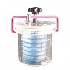 Labnics Anaerobic Jar System, with 1.5L PMMA body, creates oxygen-free environments for anaerobic, microaerophilic and capnophilic microorganisms. It holds one stack of six dishes (90-100 mm diameter) and offers excellent airtight performance, perfect for low-load labs.