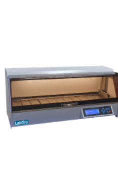 Labtro Automatic Tissue Processor features 12 cylinders, 3 for wax, with APS static electricity spraying for a durable, corrosion-resistant body. It offers flexibility with mid-operation specimen addition and ensures safety by redirecting tissues when wax temperature is unsuitable.