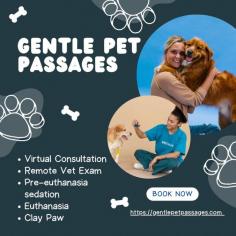 Gentle Pet Passages is a family-owned, veteran-operated service based in San Antonio, Texas, dedicated to providing compassionate in-home euthanasia for pets. Recognizing the comfort of familiar surroundings, they offer services that include pre-euthanasia sedation, gentle euthanasia procedures, and memorial keepsakes like clay paw impressions. Their approach ensures a peaceful transition for pets, surrounded by loved ones. Additionally, they provide virtual quality of life assessments to support pet owners in making informed decisions during challenging times.
Visit Our Website: https://gentlepetpassages.com
