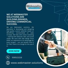 We are Webmaster solutions. We specialize in developing and designing high-quality custom websites based on WordPress, concentrated on sales increase. We help with online marketing – starting with AdWords, SEO, and social media.