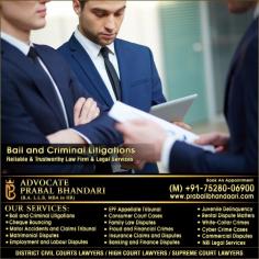 Bail and Criminal Litigations Advocates Lawyers in Ludhiana Punjab +91-75280-06900 https://www.praballbhandaari.com
