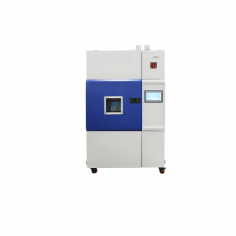 Testoz Xenon Test Chamber simulates sunlight, rain, and temperature fluctuations for material durability testing. It accommodates 63-65 samples with uniform exposure via a rotating drum, features a touchscreen for parameter customization, and supports up to 10 procedure segments.
