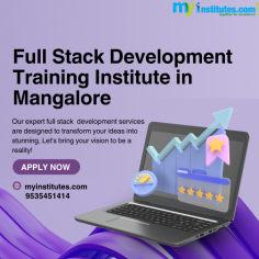 "Discover leading full stack developer training institutes in Mangalore, offering in-depth
courses in front-end and back-end development, databases, and deployment. With experienced
trainers, hands-on projects, and flexible schedules, these institutes provide essential
skills for those aiming to succeed in full stack development."