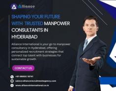 Alliance International is your go-to manpower consultancy in Hyderabad, offering personalized recruitment strategies that connect top talent with businesses for sustainable growth. For more information, visit https://www.allianceinternational.co.in/manpower-consultancy-hyderabad/. ﻿#manpowerhyderabad﻿ 