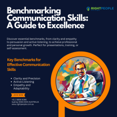 Discover essential benchmarks, from clarity and empathy to persuasion and active listening, to achieve professional and personal growth. Perfect for presentations, training, or self-assessment.

https://www.rightpeople.com.au/