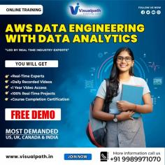 Visualpath is the Leading and Best AWS Data Engineering Training in Hyderabad. Call on +91-9989971070. Visit: https://www.visualpath.in/online-aws-data-engineering-course.html  