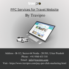 Boost your travel website's visibility with Travipro's PPC Services for Travel Website, driving targeted traffic and maximizing ROI through expert campaigns. To know more please visit website - https://www.travipro.com/pay-per-click-marketing.html



