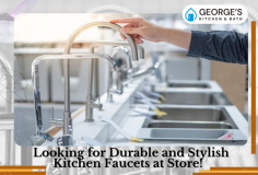 Looking for Durable and Stylish Kitchen Faucets at Store! 

George's Showroom brings you a selection of durable and stylish kitchen faucets that are perfect for any modern kitchen. Whether you're looking for sleek designs or long-lasting functionality, we have the ideal faucet to complement your space. Elevate your kitchen’s style and performance with premium faucets from George's Showroom! 

Visit us- https://www.georgesshowroom.com/Faucets-v3.htm