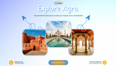 Discover the charm of Agra with our local tour! Visit the iconic Taj Mahal, Agra Fort, and explore vibrant markets. Book your ride with Bharat Taxi.