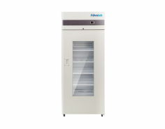 Advalab Medical Refrigerator is a spark-free unit with a forced air cooling system for consistent temperature distribution, ideal for pharmacy products. It features a 600-liter capacity, an adjustable temperature range, auto-defrost, alarms, a lockable door, CFC-free refrigerant, and an energy-efficient design.