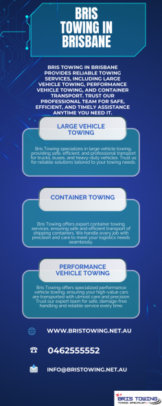 Bris Towing provides 24/7 Professional towing in Brisbane, offering a range of solutions to suit your needs. From large vehicle towing for trucks and performance vehicle towing for high-value vehicles, we offer safe, efficient, and damage-free transport. Our skilled team is well-equipped with advanced equipment to handle every job with precision and care. Whether it be roadside assistance or container transport, Bris Towing has your back for the most reliable and timely towing services in Brisbane.