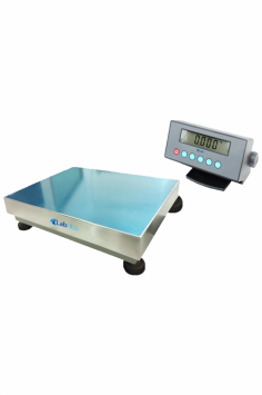 Labnics Floor Balance provides precise weighing with a 30kg capacity, carbon-steel body, stainless-steel pan, 4.8-inch LCD, full-range tare, optional indicators, rechargeable battery and communication, all secured with foam packaging for safe transport.