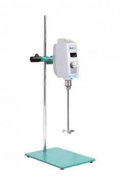 Labnics Overhead Stirrer is a motor-driven agitator for emulsifying and homogenizing mixtures. It has a 20L capacity, a 162W motor input, and a 30-2000 rpm speed. Key features include IP42 protection, an OLED display, a low-noise brushless DC motor, gradual acceleration, and overload protection.
