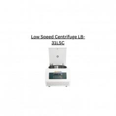 Labotronics Low Speed Centrifuge is a benchtop unit that operates at a maximum speed of 5000 revolutions per minute. It offers 20 levels of acceleration and deceleration for precise speed control. The unit has a motorized door lock to prevent accidental lid openings during the operation.