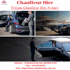 Private Chauffeur Hire Sydney by Chauffeur Hire offers premium, reliable, and luxurious transportation services tailored to your needs. To know more,visit -  https://www.chauffeurhire.com.au/

