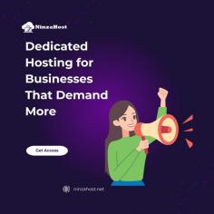 Empower your business with NinzaHost's dedicated hosting solutions, designed for high performance, enhanced security, and complete reliability. Perfect for businesses that need more power and control.