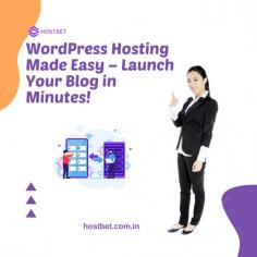 Get your blog online quickly with HostBet’s easy-to-use WordPress hosting. Enjoy fast setup, reliable performance, and 24/7 support to start sharing your voice in minutes.