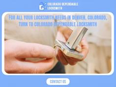 Local Locksmith Services Near Me

Need a locksmith nearby? Our Denver-based locksmiths provide quick and dependable services, including lock repairs, rekeying, and emergency lockouts. We’re available 24/7 to cater to your residential, commercial, and automotive security needs. Call us for prompt assistance and peace of mind.   https://www.coloradodependablelocksmith.com/