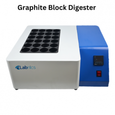 Labnics Graphite Block Digester is a compact unit designed for Kjeldahl digestion of samples with nitrogen in micro and macro ranges. It accommodates 6 samples at once and maintains consistent heating through precise temperature control. Built for durability and resistance to corrosion.
