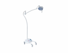 Abimed LED Medical Examination Lamp provides adjustable brightness of over 60,000 lux with a color temperature of 4500 K. It is equipped with a long-lasting bulb that lasts for more than 50,000 hours and features a broad tilt range along with an adjustable spring arm for easy positioning and flexibility in use.